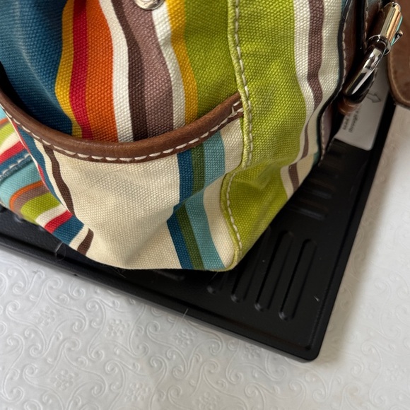 Fossil Blue and Brown Vintage style Bag - Picture 4 of 7